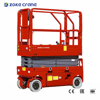 Plateforme élévatrice hydraulique robuste de 4 m, capacité 1 tonne, avec rail de guidage, pour la manutention de marchandises en entrepôt sur plusieurs étages