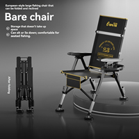 Chaise pliante multifonctionnelle d'extérieur avec sac de rangement latéral et seau, chaise de loisirs polyvalente pour le camping et la pêche