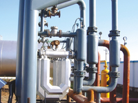 CMF DN25 1 Inch Coriolis Mass Flow Meter 25MPa Tipe Terintegrasi Akurasi 0,2% untuk Pengukuran Energi Gas