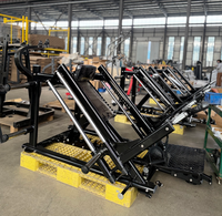 Máquina de Remo Smith para Interiores Lanbo GM113B - Construcción de Acero, Diseño Plegable, Inclinación Ajustable para Ejercicios de Espalda y Hombros, 200 kg