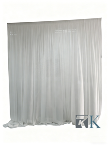 Luxury White Drape Backdrop Fabric Cloth for Wedding Party Event Ceremony - Product Image 3