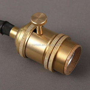 Cổ điển Brass <span class=keywords><strong>E27</strong></span> Đèn chủ ổ cắm cho Edison bóng đèn-antique phong cách trong nhà Retro chiếu sáng lịch thi đấu - Product Image 6