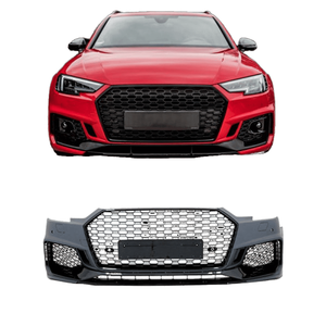 Kit Paraurti Anteriore Stile RS4 per <span class=keywords><strong>Audi</strong></span> <span class=keywords><strong>A4</strong></span> B9 S4 2017 2018 <span class=keywords><strong>2019</strong></span> 2020, Accessori Carrozzeria Facelift - Product Image 1