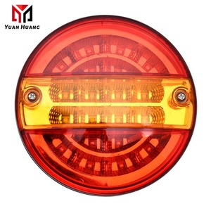 Luz Trasera LED de 24V para Camión, Lente Roja, Señal de Giro Secuencial, Luz de Freno Trasera para Remolque y Camión - Product Image 3