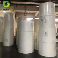 Rolo de papel de bambu copo de papel revestido, copo pe de papel 150 ml ventiladores não revestido 140 gsm copo