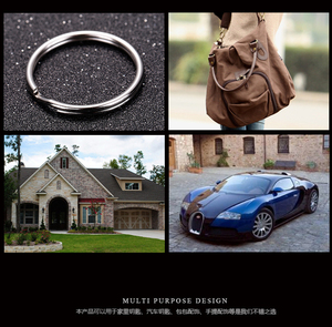 10/15/25/28/30/32/<span class=keywords><strong>35</strong></span>/40mm niken mạ sắt đa đặc điểm kỹ thuật vòng trơn mùa xuân khóa Keychain phụ kiện - Product Image 6
