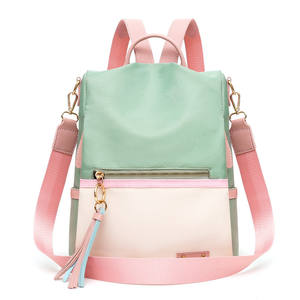 Custom Oxford Cloth <b>Backpack</b> <b>Woman</b> New Korean Female Outdoor <b>Travel</b> Bag Leisure Student Schoolbag <b>Backpack</b> - Product Image 5