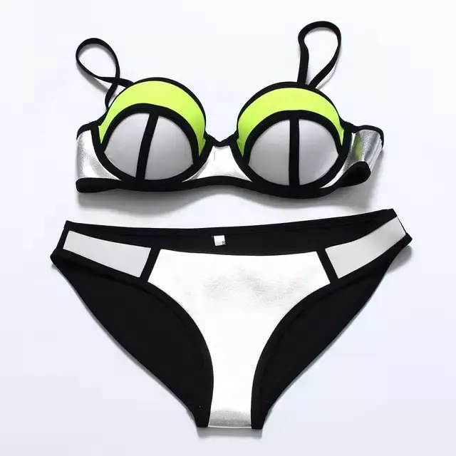 Fashion Design High Quality Swimsuit Set Neoprene Bikini Set Women Neoprene Swimwear For Woman