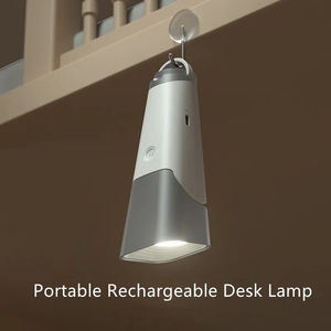 LED Reading Light <b>Desk</b> Lamp <b>Foldable</b> Touch 3 Color Dimmable Wall Lamp USB Rechargeable Office Bedside Night Light Flashlight - Product Image 4