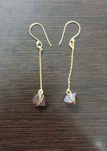 High Quality 18K Gold Plated Brass Gemstone <b>Earring</b> Cute Style Jewelry with Citrine Gemstone Direct Export From Manufacturer - Product Image 3