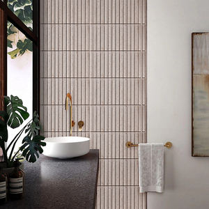 Mattonelle di mosaico in pietra moderna in marmo concavo levigato e rifinito decorazione per la casa Backsplash cucina Villa bagno Hotel - Product Image 2