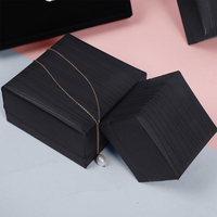 Boîtes d'emballage en papier pour bijoux de mariage, bracelets de luxe haut de gamme Sunny Pack en gros, en noir