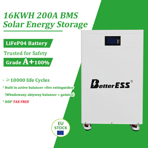 Batería de almacenamiento de energía apilable de 16 kWh y 51.2 V 314 Ah con equilibrador activo de 5 A integrado y extintor de incendios, BMS de 200 A para energía solar - Stock en Polonia - Product Image 1