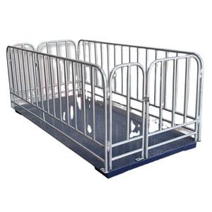 1 톤 디지털 라이브 동물 저울 무게 돼지 양 가축 플랫폼 바닥 규모 - Product Image 1