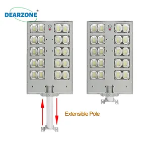 2023 solaire alimenté prix du fabricant étanche Ip67 600w 800w 1000w extérieur LED lampadaire solaire