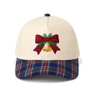 Cappellino da Baseball Ricamato con Campanelle Natalizie, Cappello Sportivo Festivo con OED/ODM - Product Image 4