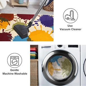 Alfombra de área de lunares con estampado personalizado, alfombra colorida lavable a máquina para guardería, sala de juegos, alfombra <span class=keywords><strong>Classrom</strong></span> 8x10 - Product Image 4