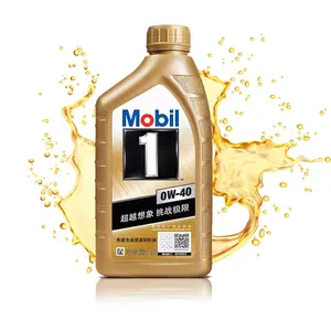 ขายร้อน Mobil Gold Mobil 1 น้ํามันเครื่องสังเคราะห์น้ํามันเบนซินน้ํามันเครื่องหล่อลื่นการบํารุงรักษารถยนต์ 0W-40 SN เกรด 1L