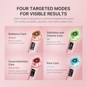 Masajeador Facial 6 en 1 Age-R Booster Pro con Cabezal de Vidrio Real, Recargable por USB, para una Piel Radiante, Dispositivo de Belleza Coreano - Product Image 3