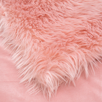 Jeté en fausse fourrure shaggy de luxe imprimé sur mesure, 100 % polyester, réversible, moelleux, pour canapé, lit et décoration intérieure