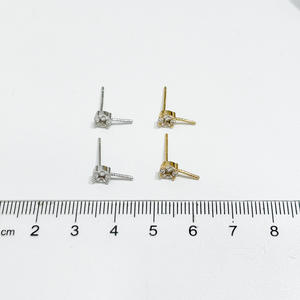 Pendientes de Plata S925 con Cuentas de 9-13 mm, Accesorios de Perlas para DIY, Soporte con Separación de Colores de Moda, Hebilla de Oreja Chapada 22123 - Product Image 4