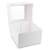 Boîtes en carton transparentes claires de 12 pouces, emballage de gâteau, dessert, donuts, Cajas Para pâte avec fenêtre