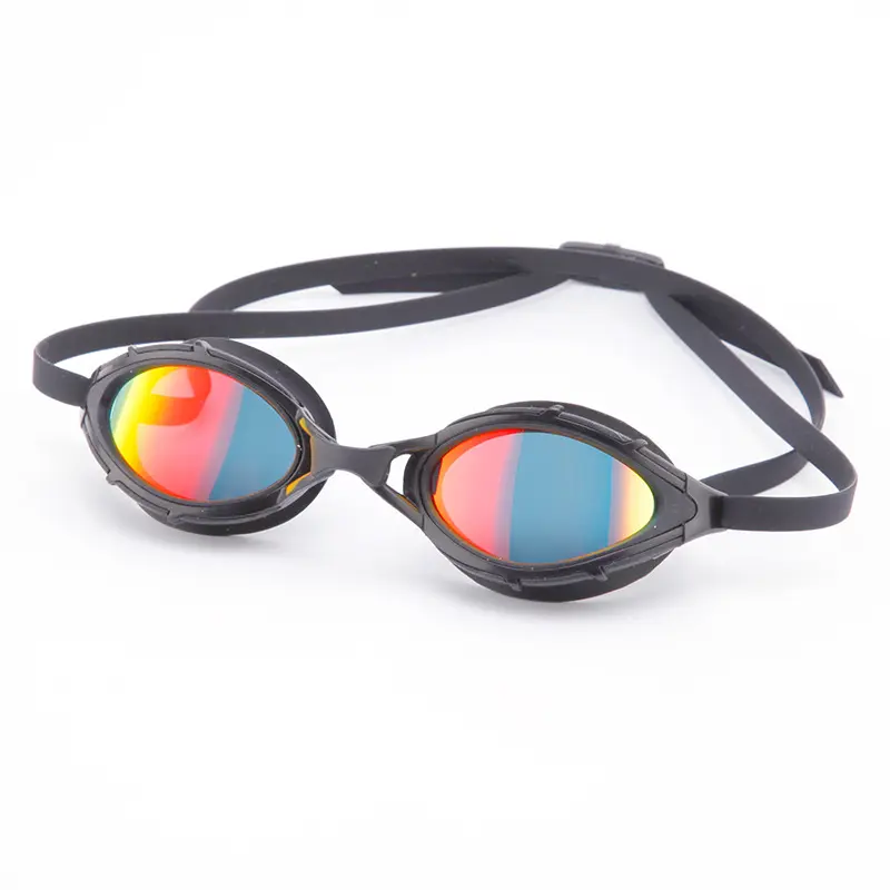 WS-083 Polarized lens antifogging snorkel diving mask electroplated wide field swimming goggles diving glasses