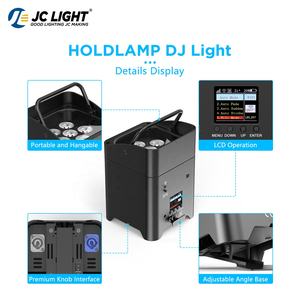 JCLIGHT 6x18 Вт, аккумуляторные светодиодные лампы с питанием от номинального питания, Dmx управление, Свадебная сцена 6 в 1, беспроводной световой сигнал - Product Image 2