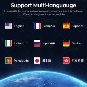 Tester Công cụ tự động OBD II xe chẩn đoán <span class=keywords><strong>Scanner</strong></span> với 9-16V phổ đồ đạc 2.4inch màn hình & Heavy-Duty Alligator kẹp - Product Image 6