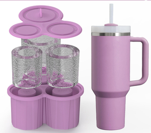 Cấp thực phẩm Silicone Ice Cube molds mềm Silicone Ice Cube khay Tương thích với Stanley cup - Product Image 1