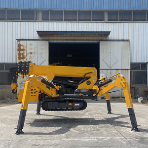 Remote Control kecil 3 ton, Spider <span class=keywords><strong>Crane</strong></span> Crawler baling-baling, lengan teleskopik hidrolik tanpa kabel bersertifikasi CE - Product Image 5