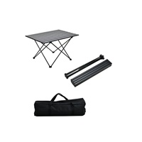 HISPEED Table de pique-nique en aluminium Table de camping pliante et ensemble de chaises Portable Kamp Masas