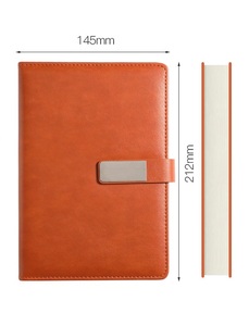 Promotion <b>Custom</b> PU Leather A5 Eco-Friendly Portable <b>Diary</b> Notebook with Printed Logo for Office School - Product Image 3