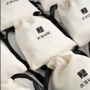 Sacs en coton personnalisables en gros pour bijoux, fournitures d'emballage pour petites entreprises, sacs en mousseline à cordon pour parfums et cosmétiques - Product Image 6