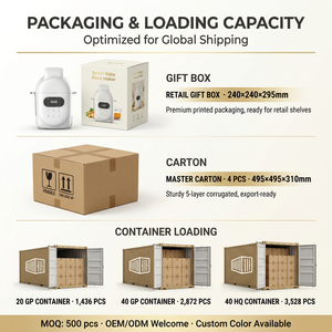 Processador de Alimentos para Bebês 8 em 1, Vaporizador e Liquidificador, Certificado LFGB, Conjunto de Processador de Alimentos em Aço Inoxidável - Product Image 6