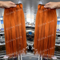 Extensions de cheveux naturels lisses Balayage Highlight, cuticules alignées, cheveux vietnamiens bruts non traités, pour femmes