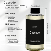 Diffuseur d'aromathérapie électrique Cascade French 500ML, collection de parfums d'hôtel, fabricant d'huiles essentielles naturelles