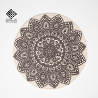 Vente directe d'usine, sets de table en coton imprimé avec polyester pour table à manger, sets de table imprimés en coton