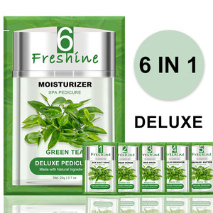 Soin des pieds de luxe au sel de mer volcanique, spa pour les pieds, pédicure professionnelle, ensemble 6 en 1, spa pour les pieds, pédicure en boîte, thé <span class=keywords><strong>vert</strong></span> - Product Image 4
