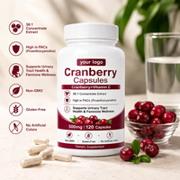 Capsules de canneberge |   Soutient la santé des voies urinaires et le bien-être féminin |   Complément alimentaire sans OGM et sans gluten