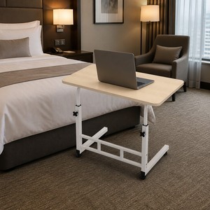 Bureau d'<span class=keywords><strong>ordinateur</strong></span> moderne et fiable pour lit, avec porte-gobelet intégré et fente pour <span class=keywords><strong>tablette</strong></span>, idéal pour le travail à domicile depuis le lit, le canapé ou le fauteuil. - Product Image 1