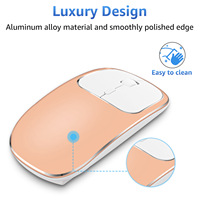 Souris sans fil 2,4 GHz avec moteur optique, adaptateur mini USB-C, ultra-mince, ergonomique, prise en charge de la main droite, rechargeable, 4 boutons, pour ordinateur portable et de bureau