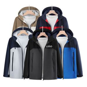 Veste de trekking sur mesure, technologie hydrofuge, randonnée en plein air, coupe-vent, respirante, approvisionnement mondial, manteau durable - Product Image 3