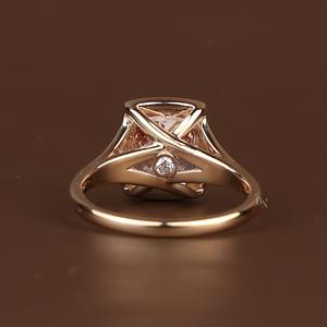 Elegante Anillo de Diamante Cultivado en Laboratorio de 3.3 Quilates para Mujer, Plata, Oro de 10K, Oro de 14K, Oro de 18K, Joyería Fina de Lujo para Compromiso y Boda, Regalo - Product Image 2