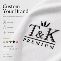 Étiquettes personnalisées brillantes en TPU pour vêtements, monogramme couronne thermocollant, résistantes à la lavage pour polos et usines de confection