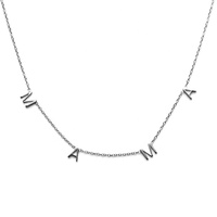 Collier personnalisé pour la fête des mères Milskye, plaqué or 18 carats, lettre personnalisée maman