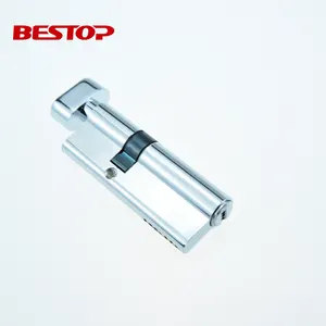High Quality Lock Cylinder Euro Profile 80mm Double Door Cylinder Lock Solid Brass Mortise Lock Cylinder