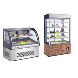 Giá Rẻ Cao Ba Sides Glass Bánh Dọc Hiển Thị Showcase Mát Hiển Thị Trong Tủ Lạnh Tủ - Product Image 5