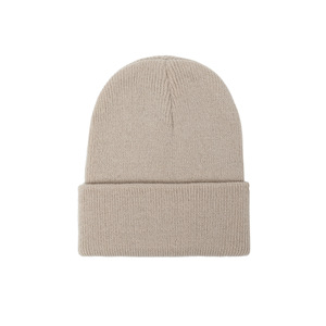 Ngoài Trời Mùa Đông Duy Nhất Cuff Dệt Kim Hat Rắn Màu Sắc Tùy Chỉnh Logo Giản Dị <span class=keywords><strong>Beanie</strong></span> Hat Ấm Trẻ Em Của Dệt Kim <span class=keywords><strong>Beanie</strong></span> Hat - Product Image 1