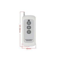 Interrupteur de télécommande sans fil RF longue portée 315/433 MHz pour applications de garage, maison, drone et porte